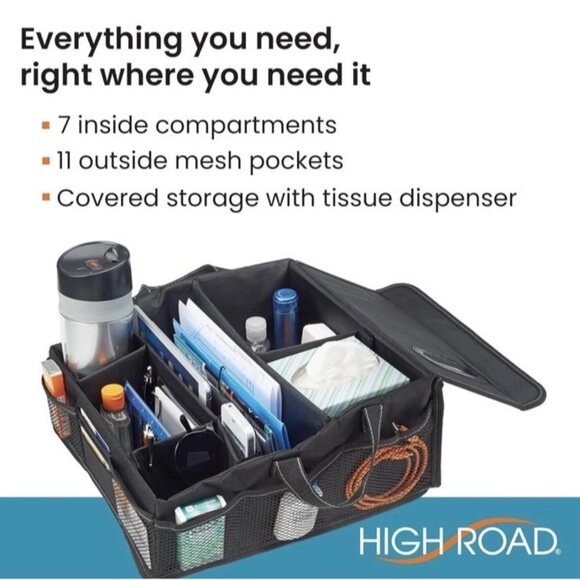 New High Road SeatStash Driver Organizer w/Tissue Holder - Seat Tray - Picture 3 of 5